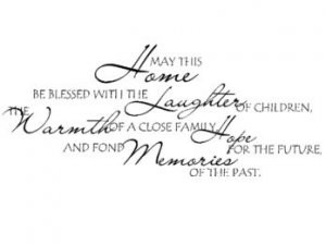 Vinyl wall art decal--Heart warming quote
