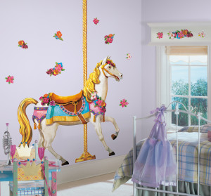 Home Kids Decals Girls Decals More Girls Decals Carousel Horse ...
