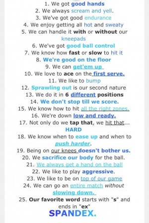 10 reasons to date a volleyball player