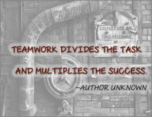 Steam Punk/Warehouse Themed Cooperation Quotes Posters Set