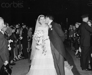 Sargent Shriver and Eunice Mary Kennedy at Their Wedding