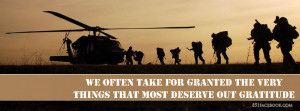 Troops taken for granted