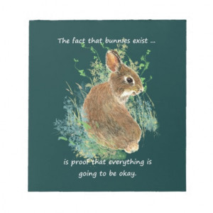 Divorce Inspiration Humor Quote Bunny Memo Notepad