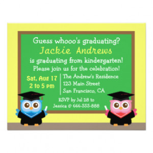 Kindergarten Graduation Invitations