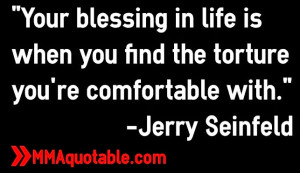 ... is when you find the torture you're comfortable with.