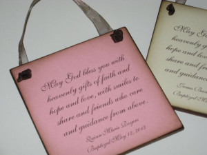Baptism Quotes Baby Girl Personalized Baptism Christening Gift for