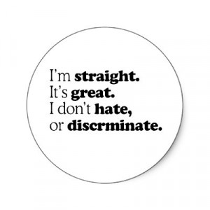 Straight. It's Great Round Stickers by gay_pride