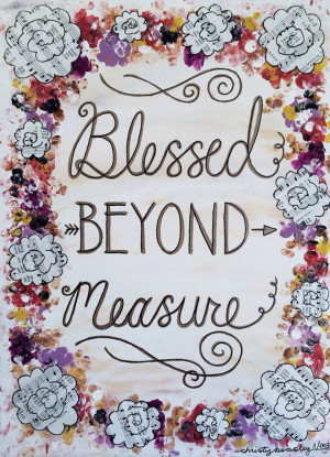 Blessed Beyond Measure - Original Painting - Acrylic - Mixed media ...