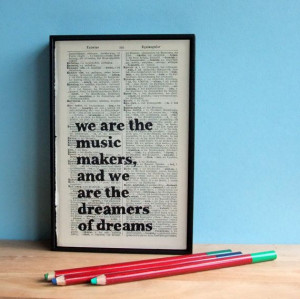 ... the Music Makers Original by wallenvyart, £22.70 Willy Wonka quote