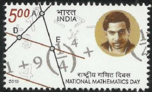 National mathematics day stamp, 2010