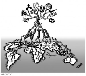 Cartoons about Corporate Rule and Democracy