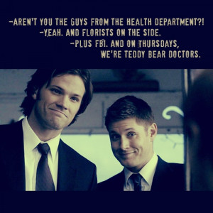 Sam and Dean Quotes 1 by dorkifiedness