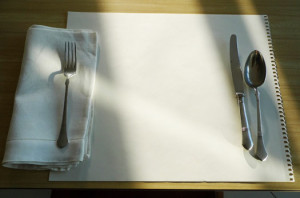diy paper placemat and napkin riff