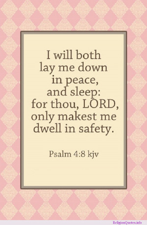 Bedtime prayer and psalm.