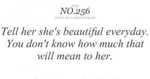 rule of a gentleman #256: Quotes Boys