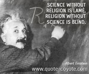 Albert Einstein Quotes Science Religion