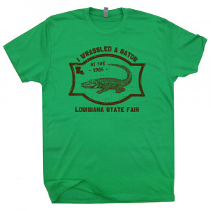 Alligator Wrestling T Shirts Gators Funny Vintage WWF WWE T Shirts