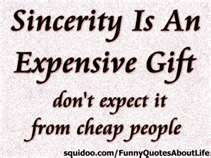 is how we often raise our children to be fake and even flakey ...