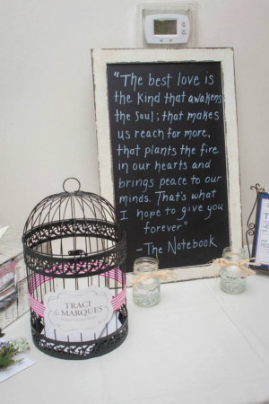Weddings. Love quotes. Gift table. Spring Wedding. Bird Cage Card ...