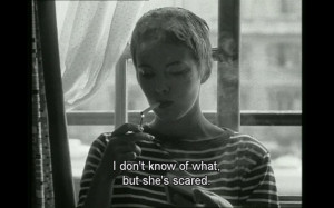 ... Jean Paul Belmondo who is Seberg's on screen lover in Breathless