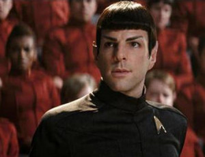 Zachary Quinto as Spock in a scene from ''Star Trek''. REUTERS ...