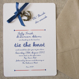 ... Aboard Shipmates – Styling and Ideas for a Nautical Wedding Theme