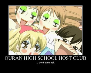 ouran high school host club demotivational poster by cosplayloxxy