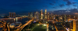singapore skyline panorama