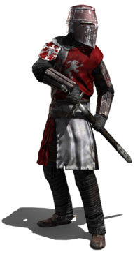 Robert De Edwards in armor.