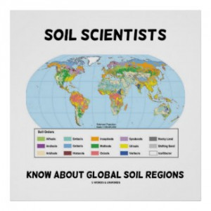 Soil Scientists Know About Global Soil Regions Poster by wordsunwords