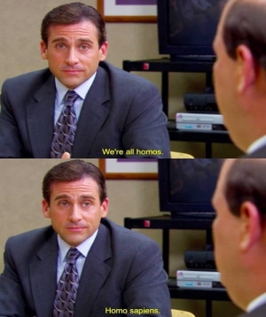 Michael Scott On Homo Sapiens On The Office
