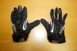Game worn Nike football gloves used by former USC and current ...