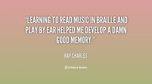 Learning to read music in Braille and play by ear helped me develop a ...