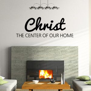 ... The Center of Our Home Wall Decal Quote Wall Sticker Bible Scriptures