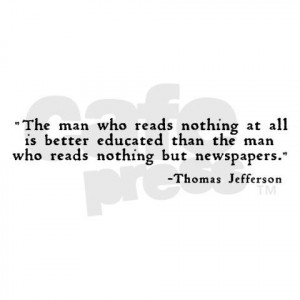 Thomas jefferson quotes sayings newspapers educated