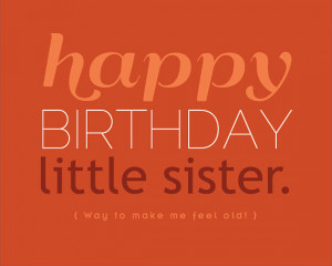 Little Sister Funny Birthday Cards