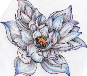 Black Lotus Tattoo Design