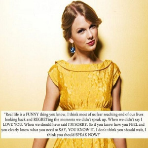 Taylor Swift Quote ~ Life 