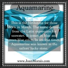 march birthstone is called aquamarine more march born marching baby ...