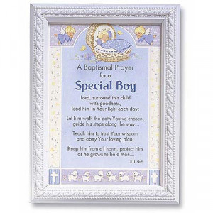 baptismal prayer for a special boy print a special gift for a little ...