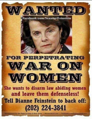 dianne feinstein wanted poster
