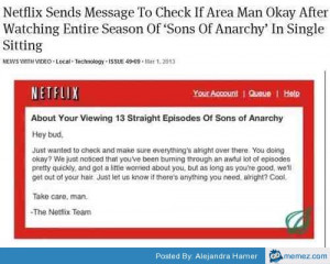 Netflix is checking on you