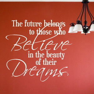 ... BEAUTY DREAMS decal wall art sticker quote transfer graphic DAQ41