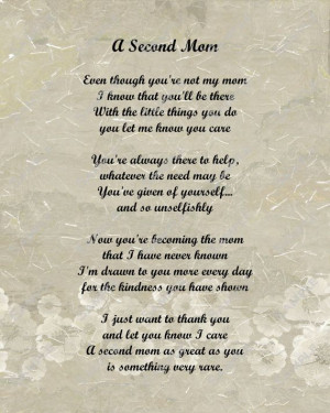 .com/listing/118604136/a-second-mom-love-poem-for-stepmom-8-x: Second ...