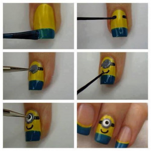 Despicable me Minions nails