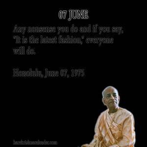 Srila Prabhupada Quotes For Month June07