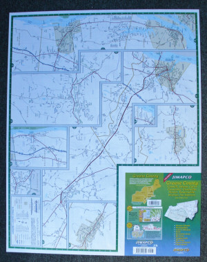 Greene County Paper Wall Map