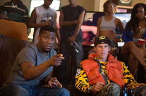 Kevin Hart, left, and Will Ferrell appear in a scene from “Get Hard ...