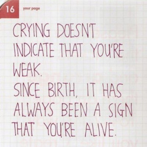 It's ok to cry :)