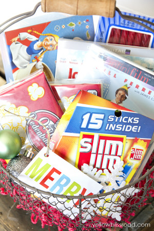 ... Printable Gifts Tags & a His & Hers Movie & Popcorn Gift Basket Idea